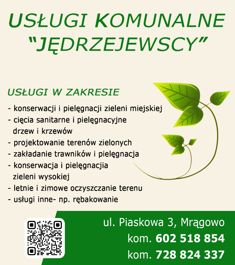 pielęgnacja zieleni MRĄGOWO